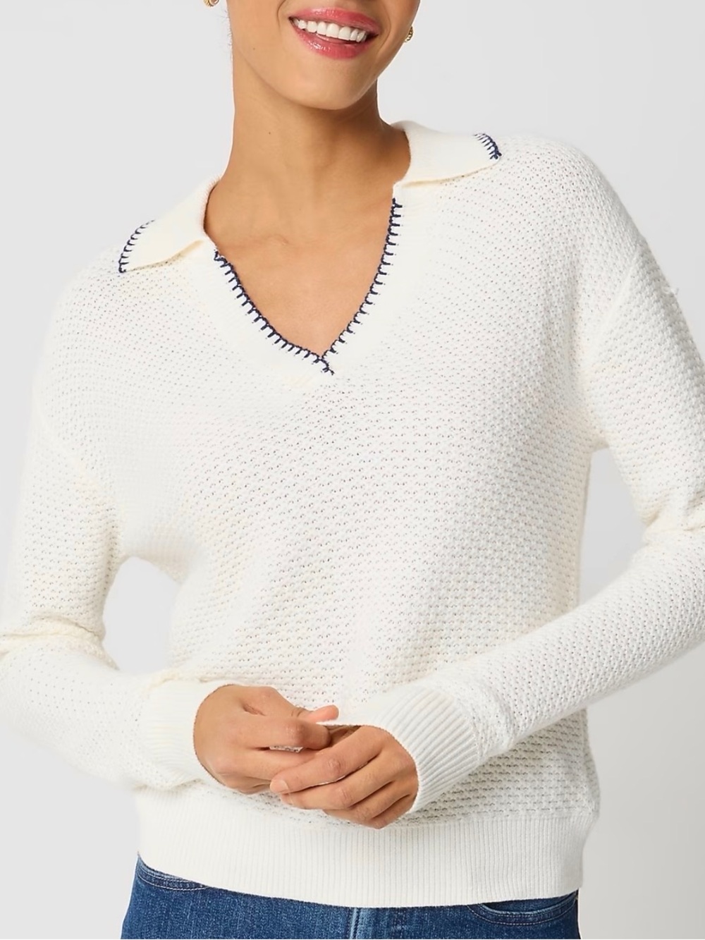 NWT J. Crew Knit Polo Sweater - Picture 6 of 7